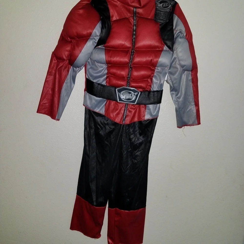 NEW Red Ranger Saban's Power Ranger Beast Morphers Halloween Costume 2T Toddler - Picture 4 of 8